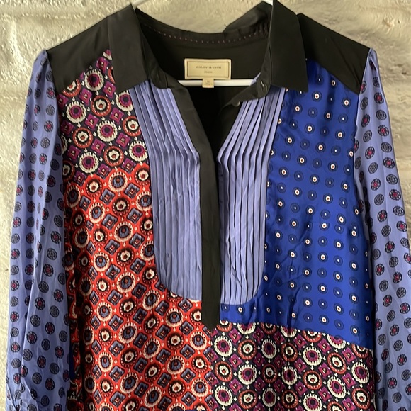 Moulinette Soeurs for Anthro patchwork Foulard silk tunic/dress - Picture 4 of 5